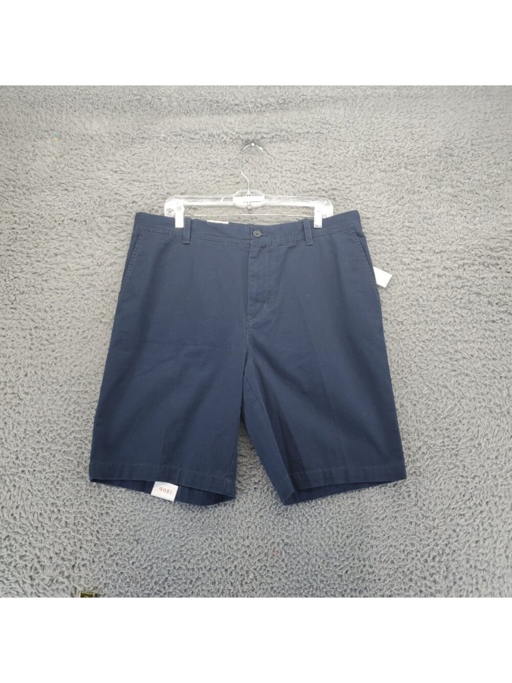 Izod Shorts Mens 36 Navy Blue Flat Front 100% Cotton Made In Bangladesh *NWT*